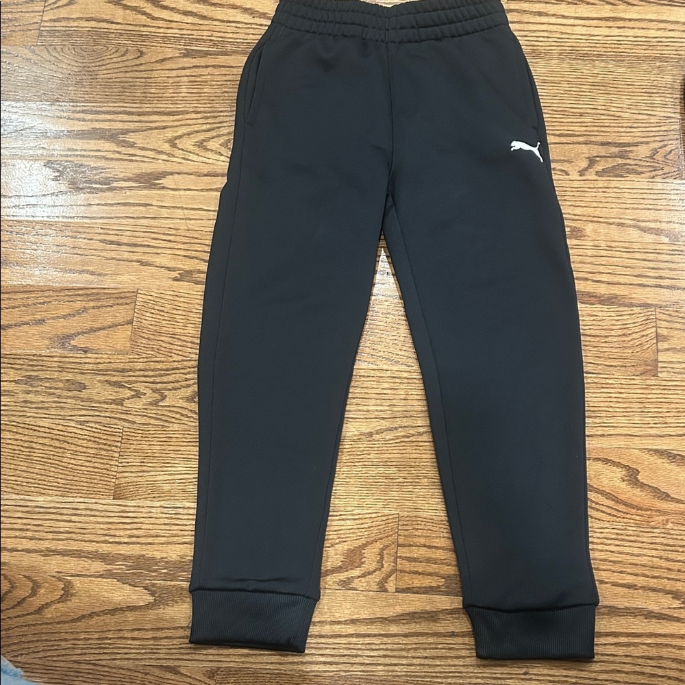 Puma Kids Charcoal Joggers new note tag size 8